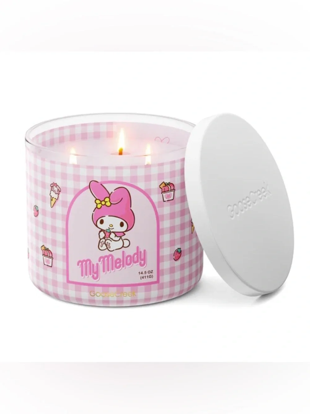 GooseCreek x Hello Kitty And Friends My Melody Hello Kitty 3-Wick Candle